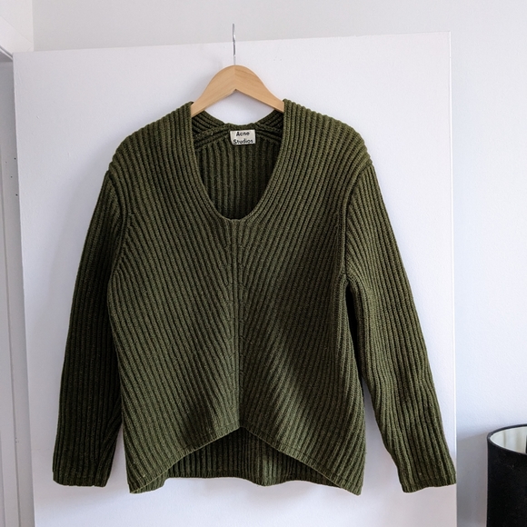 Acne Studios Deborah Moss Green Knit - Picture 2 of 4